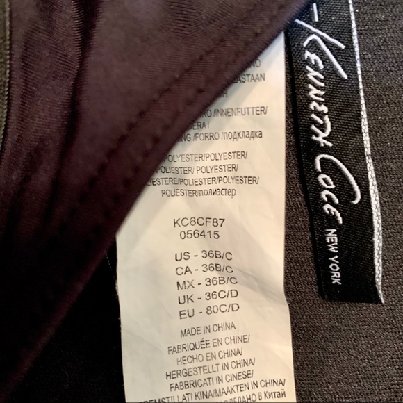 SOLD Kenneth Cole Black Shirred Mesh Inlay Bikini - Picture 6 of 7